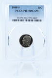 1988-S PCGS PR70DCAM Roosevelt Dime Proof 10C