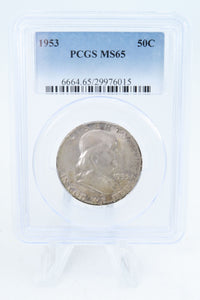 1953-P PCGS MS65 Franklin Half Dollar Business Strike 50C