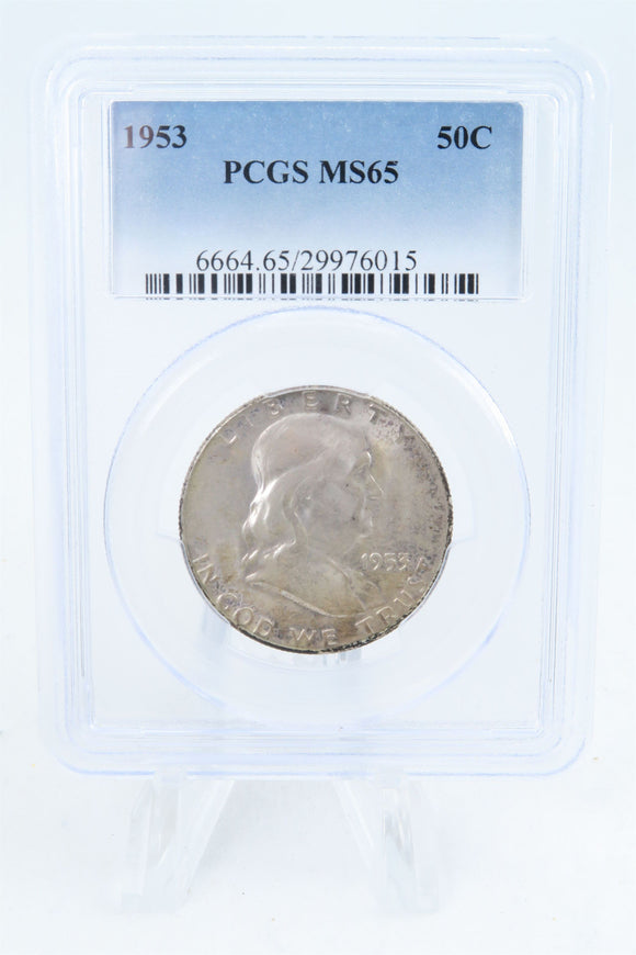 1953-P PCGS MS65 Franklin Half Dollar Business Strike 50C