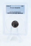 2000-P PCGS MS68FB Roosevelt Dime Business Strike 10C