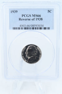 1939-P PCGS MS66 Reverse of 1938 Jefferson Nickel 5C