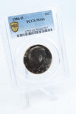 1986-D PCGS MS66 Kennedy Half Dollar Business Strike 50C