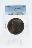 1976-P PCGS MS65 Type 2 Eisenhower Ike Dollar Business Strike