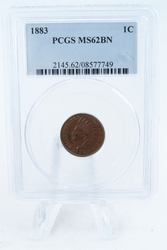 1883-P PCGS MS62BN Indian Cent Business Strike 1C