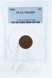 1883-P PCGS MS62BN Indian Cent Business Strike 1C