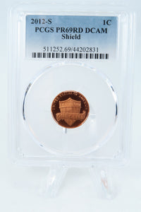 2012-S PCGS PR69DCAM Lincoln Shield Cent Proof 1C