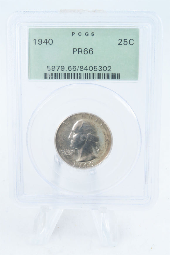 1940-P PCGS PR66 Washington Quarter Proof 25C