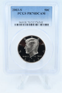 2003-S PCGS PR70DCAM Kennedy Half Dollar Proof 50C