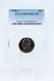 1998-S PCGS PR70DCAM Jefferson Nickel Proof 5C
