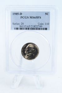 1985-D PCGS MS65FS Jefferson Nickel Full Steps Business Strike 5C