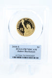 2010-S PCGS PR70DCAM James Buchanan Presidential Dollar Proof