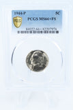 1944-P PCGS MS66+FS Jefferson War Nickel Full Steps Business Strike 5C