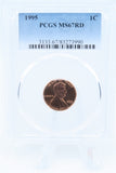 1995-P PCGS MS67RD Lincoln Memorial Cent Business Strike 1C