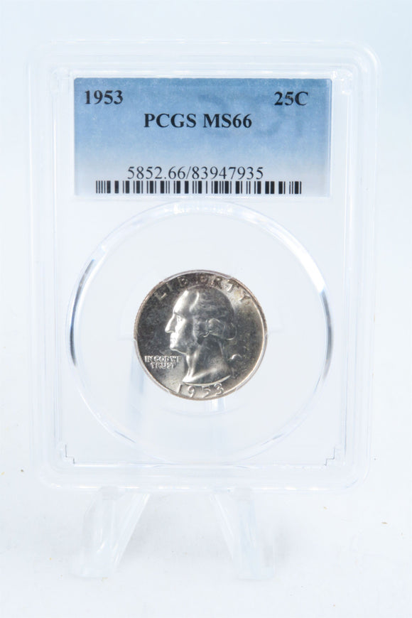 1953-P PCGS MS66 Washington Quarter Business Strike 25C