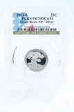 2013-S PCGS PR70DCAM Silver Great Basin NP Quarter Proof 25C