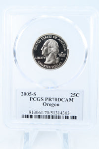 2005-S PCGS PR70DCAM Oregon State Quarter Proof 25C
