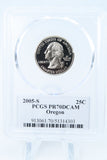 2005-S PCGS PR70DCAM Oregon State Quarter Proof 25C