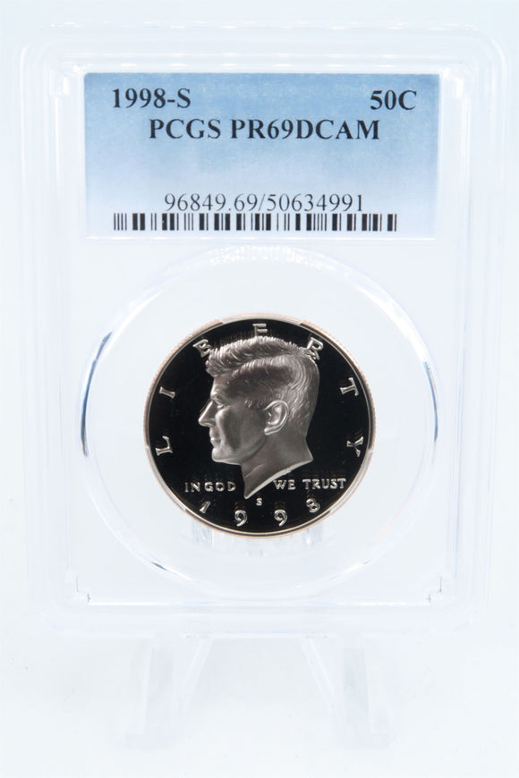 1998-S PCGS PR69DCAM Kennedy Half Dollar Proof 50C