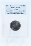 2004-D PCGS MS68 Texas State Quarter Business Strike 25C