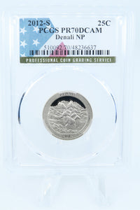 2012-S PCGS PR70DCAM Denali NP Quarter Proof 25C