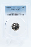 1985-D PCGS MS67 Roosevelt Dime Business Strike 10C