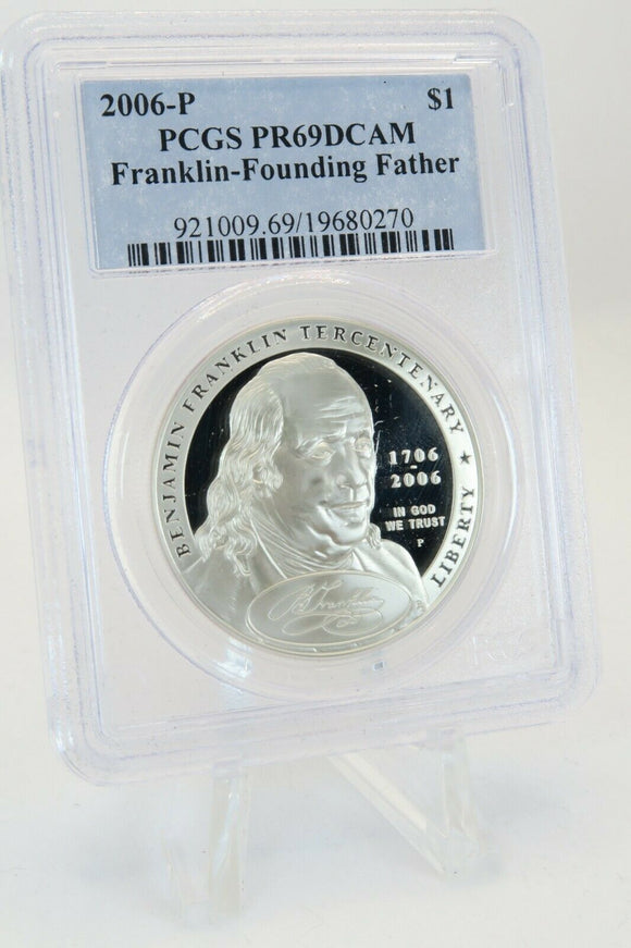 2006-P PCGS PR69DCAM Franklin-Founding Father Commemorative Silver Proof