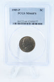 1989-P PCGS MS66FS Jefferson Nickel Full Steps Business Strike 5C