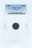 1853-P PCGS AG03 Arrows Seated Liberty Half Dime Business Strike H10C