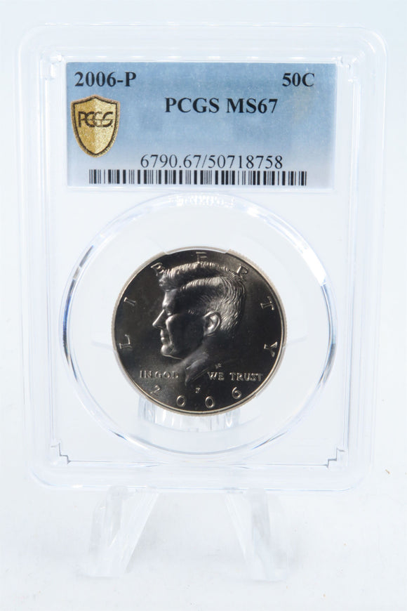 2006-P PCGS MS67 Kennedy Half Dollar Business Strike 50C