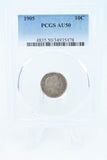 1905-P PCGS AU50 Barber Dime Business Strike 10C