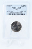 2004-P PCGS MS67 Iowa State Quarter Business Strike 25C