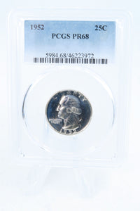 1952-P PCGS PR68 Washington Quarter Proof 25C