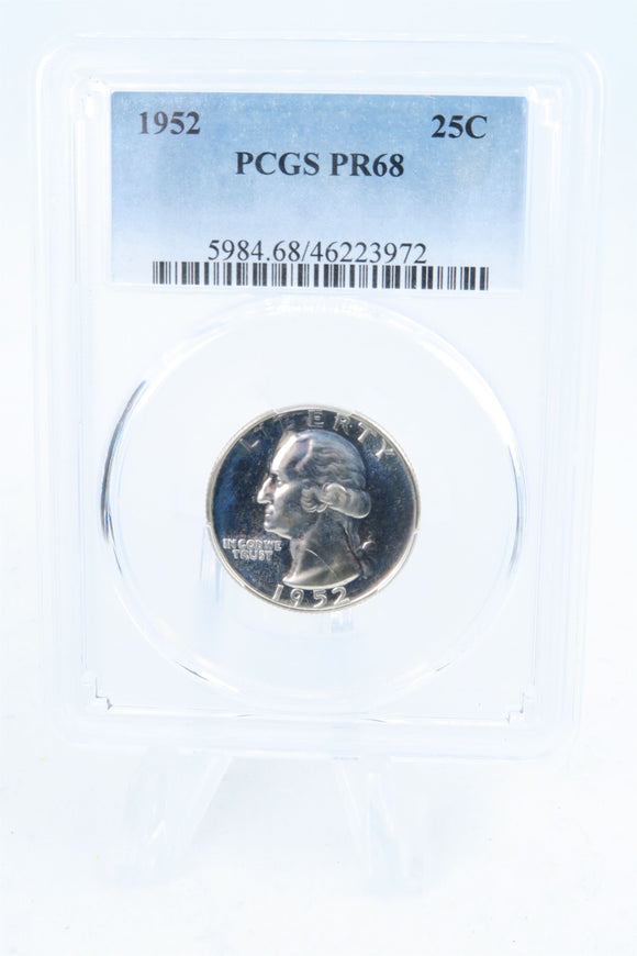 1952-P PCGS PR68 Washington Quarter Proof 25C