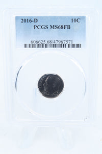 2016-D PCGS MS68FB Roosevelt Dime Business Strike 10C