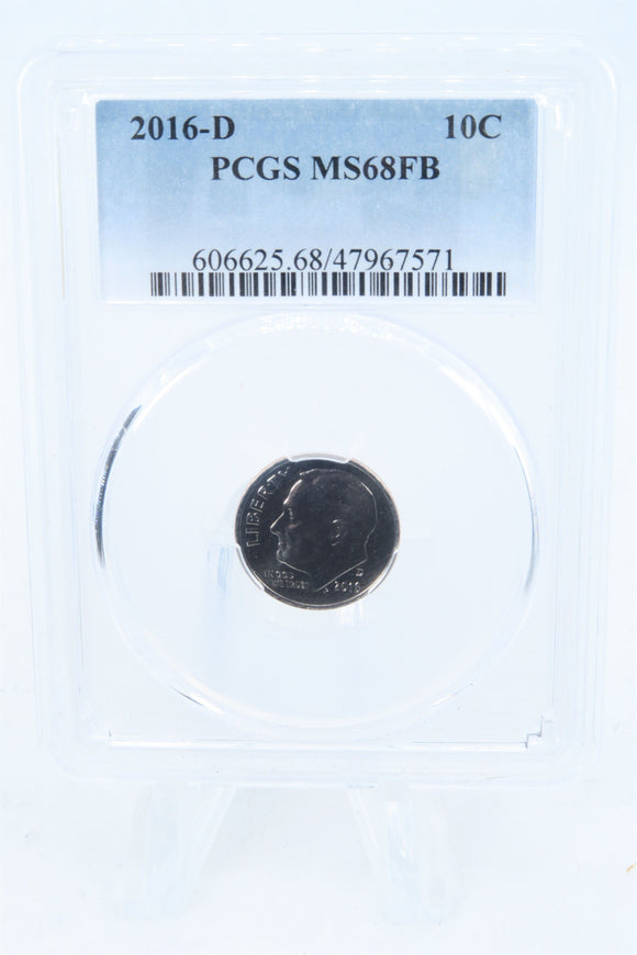 2016-D PCGS MS68FB Roosevelt Dime Business Strike 10C