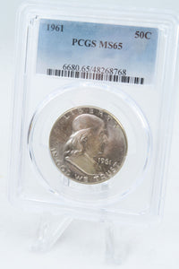 1961-P PCGS MS65 Franklin Half Dollar Business Strike 50C