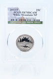 2013-S PCGS PR70DCAM White Mountains NP Quarter Proof 25C