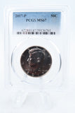 2017-P PCGS MS67 Kennedy Half Dollar Business Strike 50C