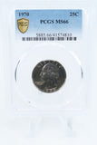 1970-P PCGS MS66 Washington Quarter Business Strike 25C