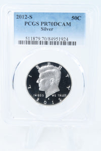 2012-S PCGS PR70DCAM Silver Kennedy Half Dollar Proof 50C