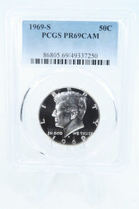 1969-S PCGS PR69CAM Kennedy Half Dollar Proof 50C