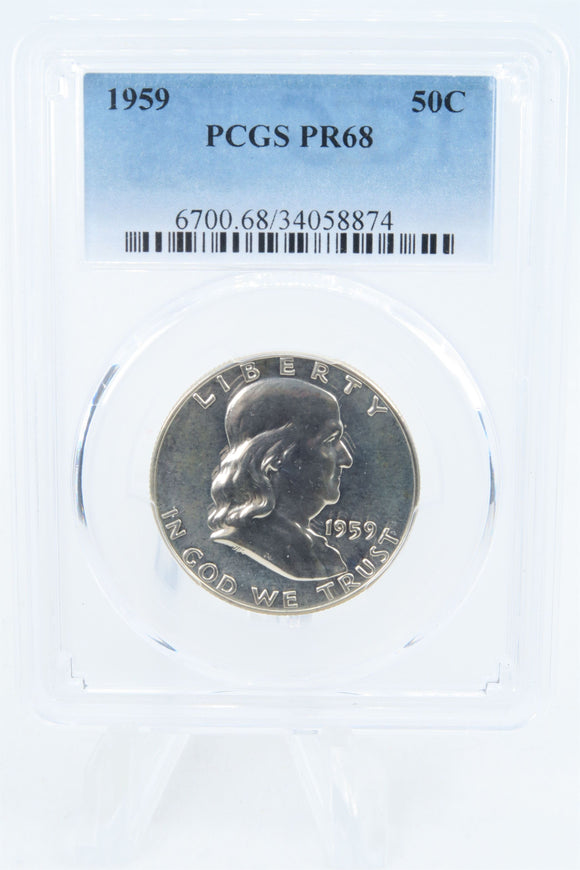 1959-P PCGS PR68 Franklin Half Dollar Proof 50C