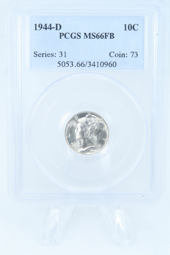 1944-D PCGS MS66FB Mercury Dime Business Strike 10C