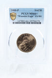2000-P PCGS MS66+ Wounded Eagle FS-901 Sacagawea Dollar Business Strike