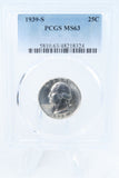 1939-S PCGS MS63 Washington Quarter Business Strike 25C