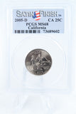 2005-D PCGS SP68 California Satin Finish State Quarter 25C