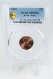 2005-P PCGS SP69RD Satin Finish Lincoln Cent 1C