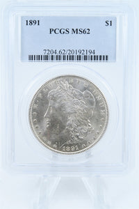 1891-P PCGS MS62 Morgan Dollar Business Strike