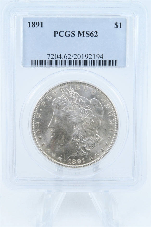 1891-P PCGS MS62 Morgan Dollar Business Strike