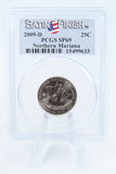 2009-D PCGS SP69 Northern Mariana Islands Satin Finish Quarter 25C
